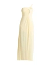 Patrizia Pepe Woman Maxi Dress Pastel Yellow Size 2 Acetate, Polyamide, Elastane