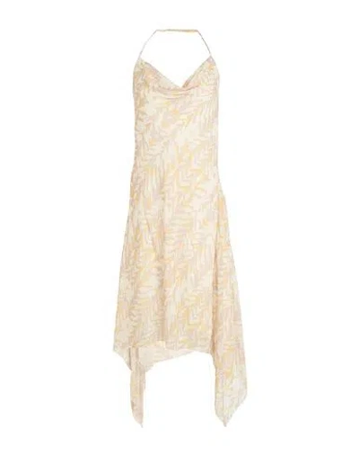 Patrizia Pepe Woman Maxi Dress Pastel Yellow Size 8 Polyester