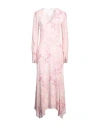 Patrizia Pepe Woman Maxi Dress Pink Size 6 Viscose In Pink