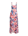 Patrizia Pepe Woman Maxi Dress Pink Size 8 Viscose In Multi