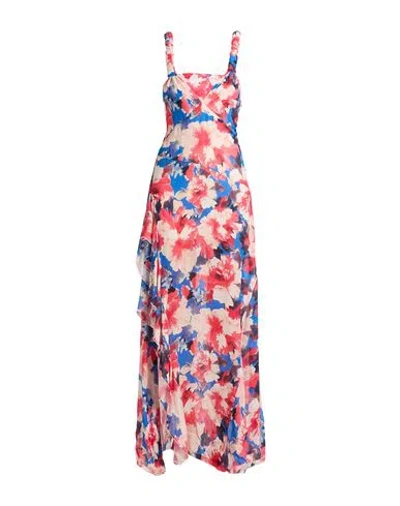 Patrizia Pepe Woman Maxi Dress Pink Size 8 Viscose In Multi