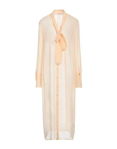 Patrizia Pepe Woman Midi Dress Apricot Size 10 Viscose In Orange