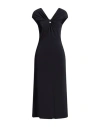 Patrizia Pepe Woman Midi Dress Black Size 0 Acetate, Polyamide, Elastane In Black