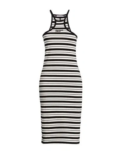 Patrizia Pepe Woman Midi Dress Black Size 0 Cotton, Elastane