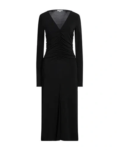Patrizia Pepe Woman Midi Dress Black Size 2 Acetate, Polyamide, Elastane