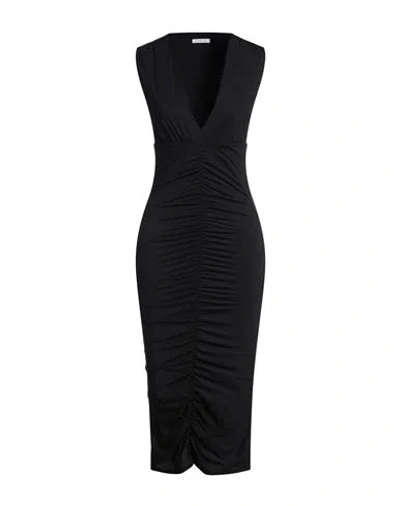 Patrizia Pepe Woman Midi Dress Black Size 1 Polyamide, Elastane