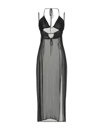 Patrizia Pepe Woman Midi Dress Black Size 10 Viscose