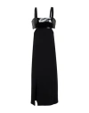 Patrizia Pepe Woman Midi Dress Black Size 2 Acetate, Polyamide, Elastane, Polyurethane Coated In Black