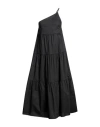 Patrizia Pepe Woman Midi Dress Black Size 2 Cotton