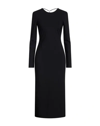 Patrizia Pepe Woman Midi Dress Black Size 2 Polyamide, Elastane