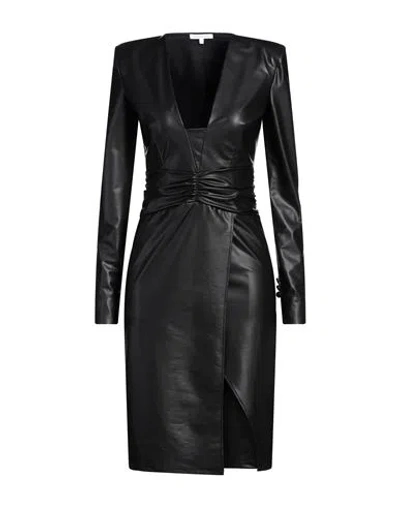 Patrizia Pepe Woman Midi Dress Black Size 1 Polyester, Elastane
