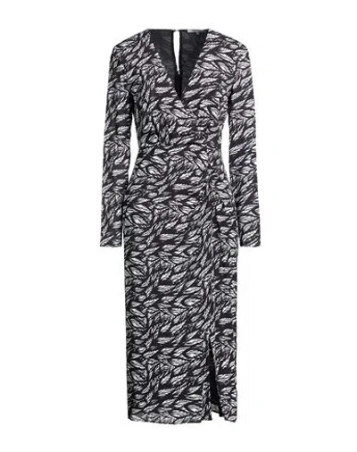 Patrizia Pepe Woman Midi Dress Black Size 2 Viscose