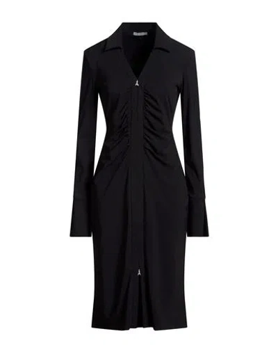 Patrizia Pepe Woman Midi Dress Black Size 3 Polyamide, Elastane