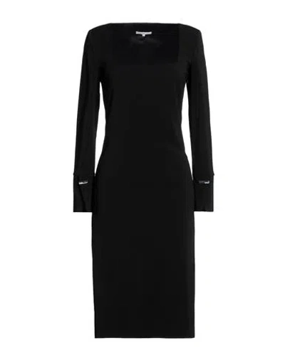 Patrizia Pepe Woman Midi Dress Black Size 4 Polyester, Elastane