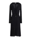 Patrizia Pepe Woman Midi Dress Black Size 6 Viscose