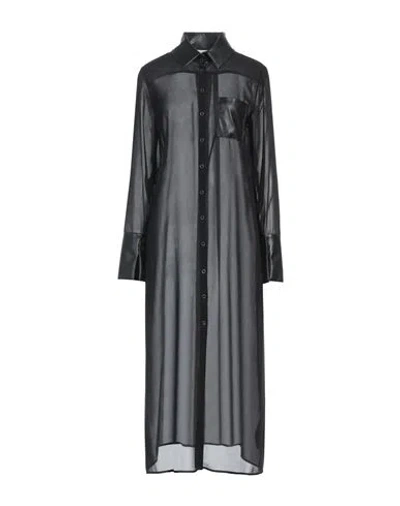 Patrizia Pepe Woman Midi Dress Black Size 8 Polyester