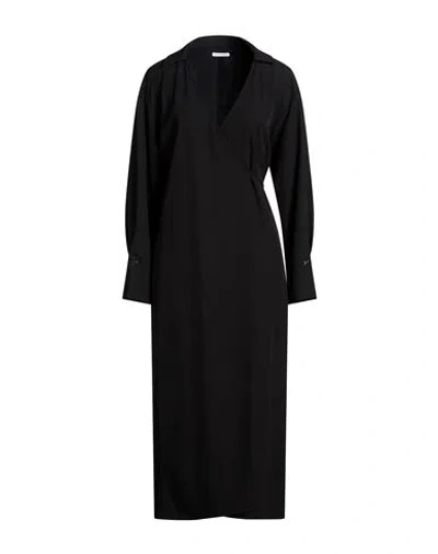 Patrizia Pepe Woman Midi Dress Black Size 8 Polyester, Elastane