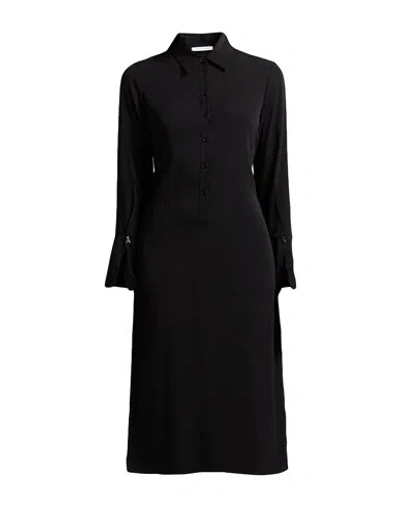 Patrizia Pepe Woman Midi Dress Black Size 8 Viscose