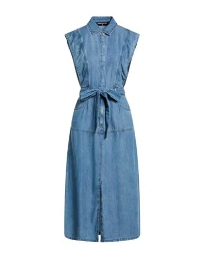 Patrizia Pepe Woman Midi Dress Blue Size 8 Lyocell