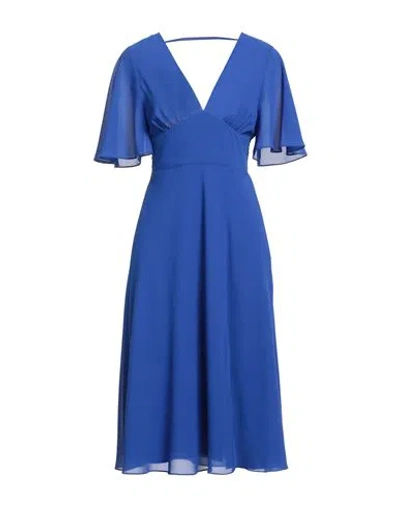 Patrizia Pepe Woman Midi Dress Blue Size 8 Polyester