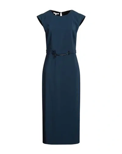 Patrizia Pepe Woman Midi Dress Deep Teal Size 10 Polyester, Elastane In Green