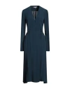 Patrizia Pepe Woman Midi Dress Deep Teal Size 6 Viscose In Green