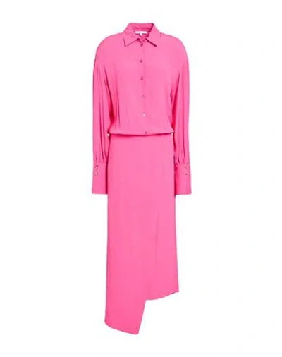 Patrizia Pepe Woman Midi Dress Fuchsia Size 8 Viscose