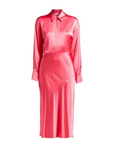 Patrizia Pepe Woman Midi Dress Fuchsia Size 8 Viscose, Polyamide, Elastane