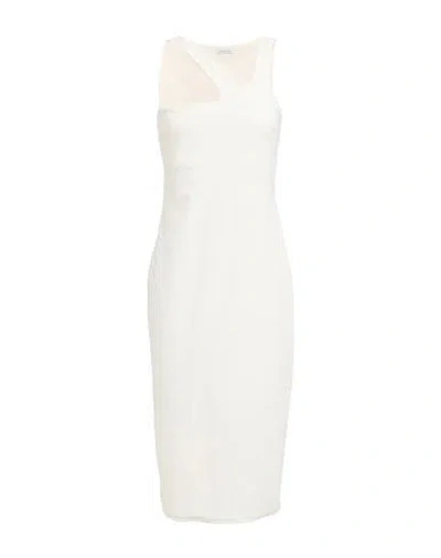 Patrizia Pepe Woman Midi Dress Ivory Size 2 Polyamide, Elastane