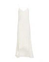 Patrizia Pepe Woman Midi Dress Ivory Size 6 Polyester In White