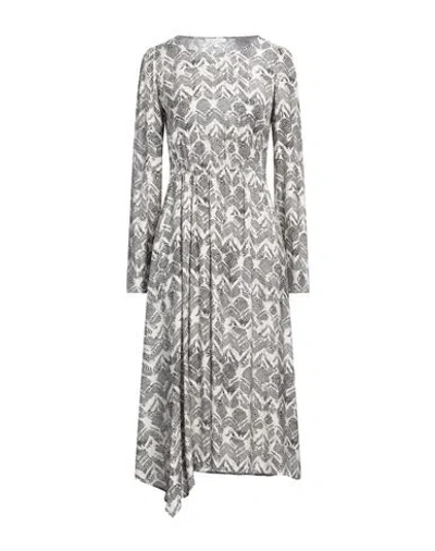 Patrizia Pepe Woman Midi Dress Ivory Size 6 Viscose In White