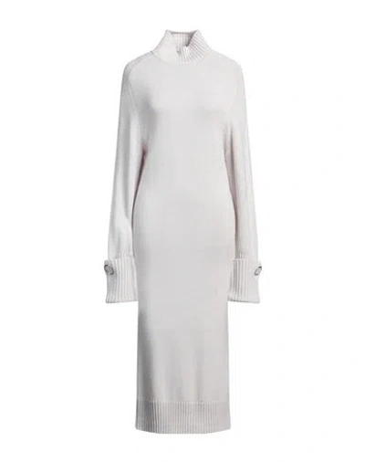 Patrizia Pepe Woman Midi Dress Light Grey Size 2 Acrylic, Polyamide, Wool