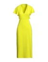 Patrizia Pepe Woman Midi Dress Lime Green Size 4 Polyester, Elastane In Green