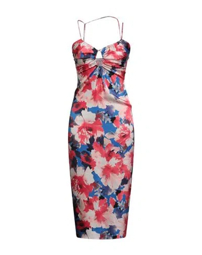 Patrizia Pepe Woman Midi Dress Magenta Size 4 Viscose, Elastane In Purple