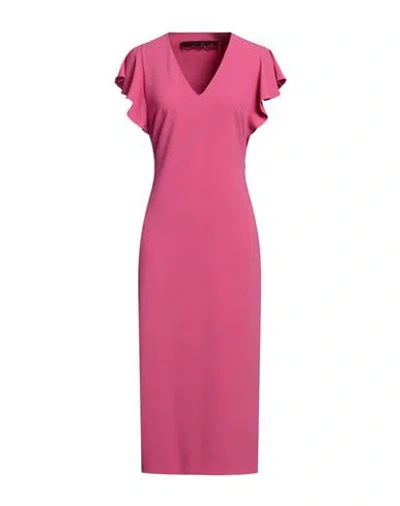 Patrizia Pepe Woman Midi Dress Magenta Size 8 Polyester, Elastane