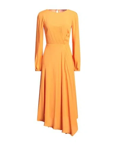 Patrizia Pepe Woman Midi Dress Mandarin Size 8 Viscose