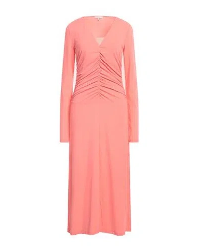 Patrizia Pepe Woman Midi Dress Pink Size 2 Acetate, Polyamide, Elastane