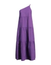 Patrizia Pepe Woman Midi Dress Purple Size 4 Cotton
