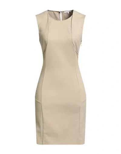 Patrizia Pepe Woman Midi Dress Sage Green Size 6 Cotton, Polyamide, Elastane In Multi