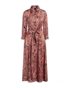 Patrizia Pepe Woman Midi Dress Salmon Pink Size 10 Polyester, Elastane In Pink