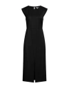 Patrizia Pepe Woman Midi Dress Charcoal Size 12 Polyester, Viscose, Elastane In Grey