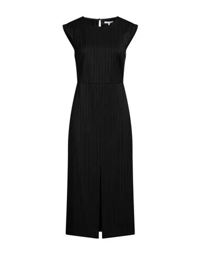 Patrizia Pepe Woman Midi Dress Charcoal Size 12 Polyester, Viscose, Elastane In Grey