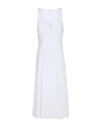 Patrizia Pepe Woman Midi Dress White Size 8 Cotton, Polyamide, Elastane
