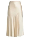 Patrizia Pepe Woman Midi Skirt Beige Size 10 Viscose, Polyamide, Elastane