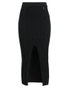 Patrizia Pepe Woman Midi Skirt Black Size 0 Viscose, Polyester, Polyamide