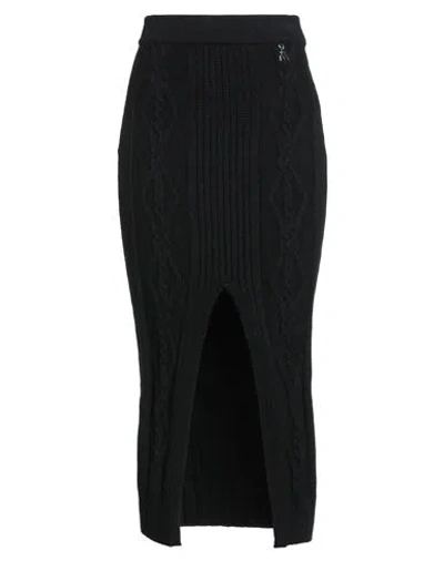 Patrizia Pepe Woman Midi Skirt Black Size 0 Viscose, Polyester, Polyamide