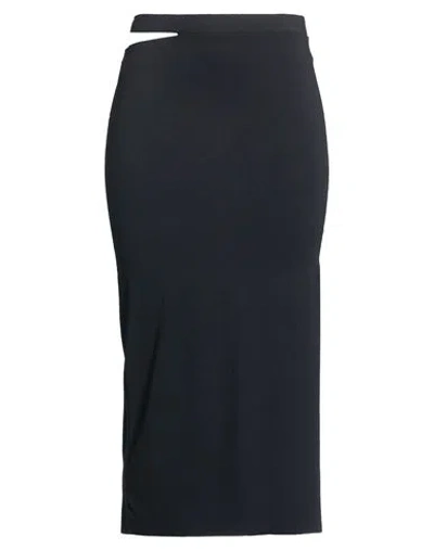 Patrizia Pepe Woman Midi Skirt Black Size 1 Polyamide, Elastane