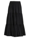 Patrizia Pepe Woman Midi Skirt Black Size 2 Cotton, Polyester
