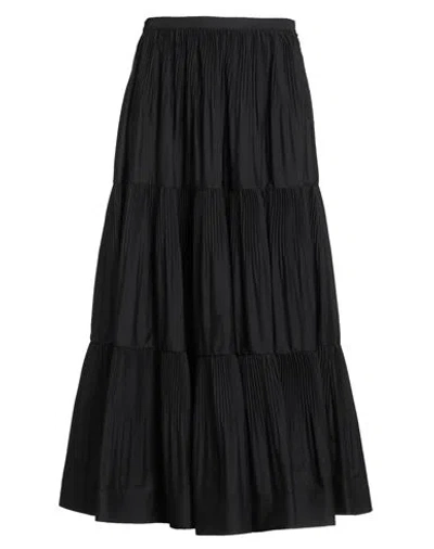 Patrizia Pepe Woman Midi Skirt Black Size 2 Cotton, Polyester