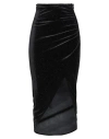 Patrizia Pepe Woman Midi Skirt Black Size 2 Polyester, Elastane In Black